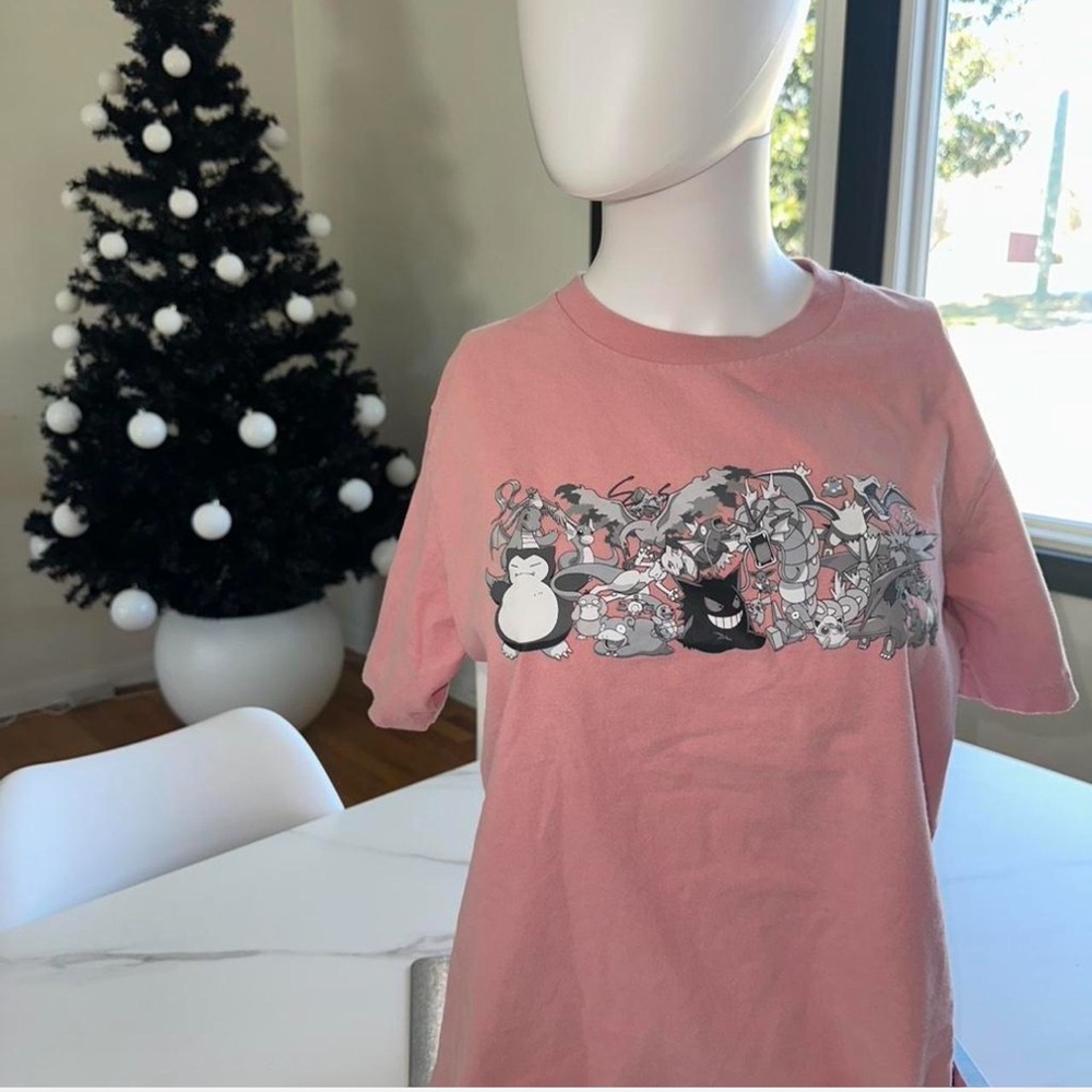Pokémon  Pink Graphic T-Shirt size small women.